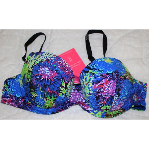 Victoria's Secret Other - New w/Tags - 36C - Victoria’s Secret x Mary Katrantzou Underwire Demi Bra BLUE